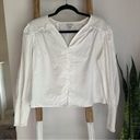 A New Day Button Down Peasant Blouse Photo 0