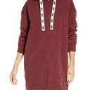 UGG  Long Sleeved Drawstring Logo Hoodie Fleece Lounge Sweatshirt Dress M Photo 0