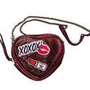 Rebel Athletics  Crystal Heart with Patches Crossbody Red Photo 0