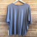 Treasure & Bond  Blue Ruched Keyhole Short Sleeve Tee Size Small NWT Photo 1