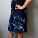 DKNY  Acid Wash Pleated Shift Dress Size 10 Photo 4