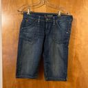 Hudson Jeans HUDSON KNEE BERMUDA WOMENS DENIM BLUE JEAN SHORTS SIZE 27 Photo 0