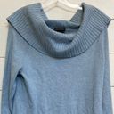 Lane Bryant  Rabbit Hair Cowl Neck Sweater - Light Blue Plus Size 14/16 Photo 3