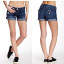 Hudson Jeans Hudson- Croxley Mid Thigh Denim Cuffed Shorts Medium Wash- Size 28 Photo 1