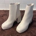 White Booties Size 7.5 Photo 0