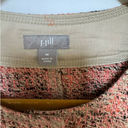 J.Jill  Womens Peach Tan Tweed Button Up Jacket Blazer Snap Button Medium Photo 1