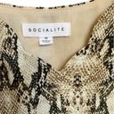 Socialite  Snake Print Scalloped Neckline Cami Blouse SZ M Photo 2