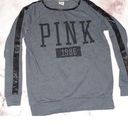 PINK - Victoria's Secret  women's Small sweatshirt black/gray Photo 0