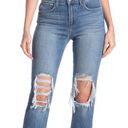 L'Agence L’agence Daria High Rise Distressed Cropped Straight Jeans Size 24 Photo 7