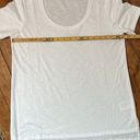 Theory Women’s  Penati B plain white scoop neck t shirt sleeve size large Photo 3