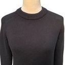 ZARA  Ribbed Knit Long Sleeve Black Midi Sweater Dress Small Photo 1