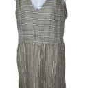 prAna  Ecotropics Stellar Stripe Organic Cotton Sleeveless Dress Size Large Photo 0