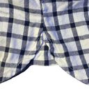 Tommy Hilfiger Flannel Shirt Women's XL Cream Plaid Roll Tabs Popover 1/2 Zip Photo 9