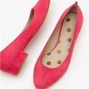 Boden Amelie Low Heel Ballerinas Shoes Suede Slip On Pointed Toe Pink 6.5 Photo 0