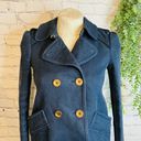 Juicy Couture Pea Coat XS Navy Military Double Breast Feminine Photo 2