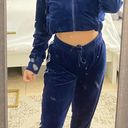 FILA Royal Blue Velvet Matching Sweat Set Photo 0