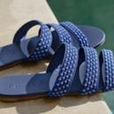 Rothy's  Triple Strap Woven Sandal Blue
Basket Weave Size 8.5 Photo 7