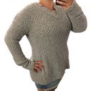 Zenana Premium  MEDIUM NWT Gray Light Weight V-Neck Popcorn Sweater Photo 3