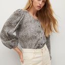 Mango  MNG Animal print blouse NWT Photo 0