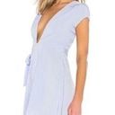 by the way. Revolve Mini Wrap Dress Low Cut Short Sleeve Blue Purple Large Photo 1