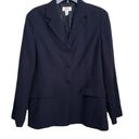 Talbots  Navy Stretch Wool Blazer Jacket Photo 0