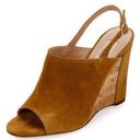 Valentino Garavani Valentino Erin. B women’s suede cork wedge sandal size IT 41 US 11 Photo 0