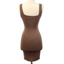 Naked Wardrobe  Womens Small Bodycon Stretchy Mini Dress Mocha Brown Club Party Photo 1