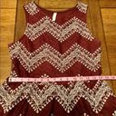 Xhilaration Xhileration Red White Soft Zig Zag Dress Size Large Photo 5