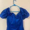 DO+BE RUFFLE OFF SHOULDER DRESS Royal Blue cocktail dress  Photo 2