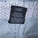 Faded Glory  Womens Light Denim Cropped Blue Jeans Size 14 Stretch Cuffed Photo 4