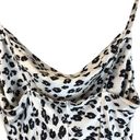 Love Tree  Slip Dress Sz L White Animal Print Leopard Cheetah Drape Spaghetti y2k Photo 1