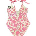 Kate Spade  Surf Pink White Tulip Floral One Piece Swimsuit Size XL NWT Photo 4