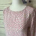 BeachLunchLounge White & Red Poppy Floral Patterned Blouse Photo 1