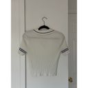 Polo Hooked Up Preppy White Collared Cropped  Top Photo 2