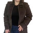 Dennis Basso  Vintage Brown Shearling Winter Coat Size Medium Photo 2