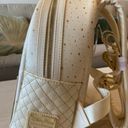 Lounge Fly NEW Disney's  50th Anniversary Cinderella's Castle White Gold Backpack Photo 4