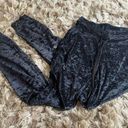 Lululemon RARE!  Black Velvet Joggers Photo 0