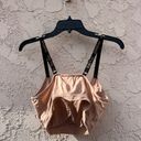 Bebe  2X dark beige logo T shirt sports bra Photo 1