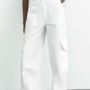 ZARA White Cargo Jumpsuit Photo 0