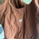 Lululemon Brown ribbed Align tank Size 6 Photo 3