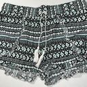 No Bo  Juniors’ Fringe Hem Soft Shorts Size Medium 7/9 Photo 1