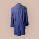 Jones New York Vintage  Blue Double Breasted Trench Coat Women’s Size 16 Photo 2