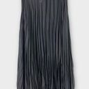 Moda  International Sheer Georgette Pleated Midi Skirt (Black) - Small Photo 0