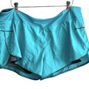 Danskin  Layered Running Shorts XXL Plus Size 20 Semi-fitted Turquoise Blue Photo 1