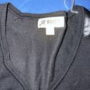 Say What? Say What Black Body-con KNIT‎ dress with pleather patches SZ L never worn Photo 2