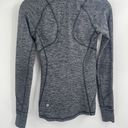 Lululemon  Runderful Zip grey activewear quarter zip long Sleeve Shirt size 2 Photo 10