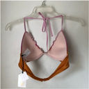 Shade & Shore Push-Up Ruffle Triangle Pink Orange Ombre Swim Bikini Top 34B NWT Photo 7
