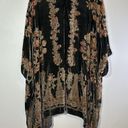 Pants Store burnout velvet ruana floral‎ flowy boho kimono gray grey one size Size undefined Photo 2