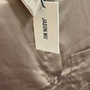 Jason Wu  Satin Silk Pajamas Rose Gold Beige Short Sleeve Pants NWT M Nordstrom Photo 5