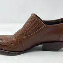 Guess Vintage  Brown Leather Western Cowboy Pointy Toe Booties Boots womens 9 Photo 2